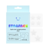 Starface Hydro-Star Clear Big Pack, Invisible Hydrocolloid Pimple Patches, Two Sizes and Star Shape, Absorb Fluid and Reduce Redness (96 Count)