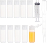 BENECREAT 10 Pack 12ml Small Plastic Flip Cap Sample Bottle Empty Refillable Travel Bottles for Makeup Cosmetic Toiletries Product