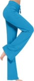 Women’s Wide Leg Yoga Pants Drawstring High Waisted Sweatpants Comfy Stretch Lounge Pants Athletic Works Yoga Pants