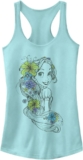 Disney Women’s Princess Rapunzel Sketch Slim Fit, Scoop Hem Racerback Tank