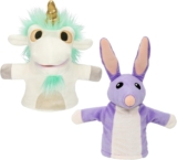 Bob Bilby and Unicorse Plush Puppets Exclusive 2 Pack | Bob Bilby and Unicorse are The Perfect Size to Fit onto Toddler’s Hands | Made with Deluxe Fabrics and Featuring Embroidered Details