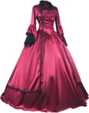 Lmdudan Victorian Dress for Women 1800s Medieval Renaissance Dress Corset Flare Sleeve Vintage Dress Cocktail Party Ball Gown