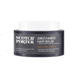 Scotch Porter Curls & Waves Smoothing Hair Balm for Men | Instantly Controls, Moisturizes, Defines & Adds Shine | Free of Parabens, Sulfates & Silicones | Vegan | 3.4oz