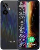 D5 Unlocked Android 14 Smartphone 8-core 1.6GHz Processor 6.52 Inch IPS, 5000mAh, 4GB RAM 64GB ROM Expandable 1TB, 13MP + 5MP Camera, Dual 4G SIM Slots, GPS, Type-C, WiFi, Bluetooth 5.0