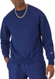 Champion Men’s Crewneck Sweatshirt, Reverse Weave, Heavyweight Fleece Sweatshirt For Men