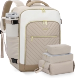 LOVEVOOK Large Travel Backpack for Women, TSA Carry on Backpack for Airplanes, 40L Personal Item Travel Bag for Women fits 17″ Laptop,Waterproof Carry on Bag Airplane Approved with 3 Packing Cubes