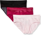 Warner’s womens Blissful Benefits No Muffin 3 Pack Hipster Panties