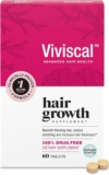 Viviscal Hair Growth Supplements for Women, Dietary Hair Supplement Tablets With AminoMar Collagen Complex, Biotin, Zinc, Vitamin C, and Iron, Nourish Thinning Hair, 30 Day Supply, 60 Count
