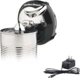 Hamilton Beach Walk ‘n Cut Electric Can Opener for Kitchen, Use On Any Size, Automatic and Hand-Free, Cordless & Rechargeable, Easy Clean Removable Blade, Black (76501G)