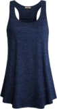 Cestyle Womens Sleeveless Scoop Neck Flowy Loose Fit Workout Shirts Racerback Long Tank Tops