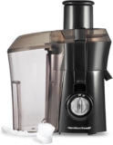 Hamilton Beach Juicer Machine, Big Mouth Large 3” Feed Chute for Whole Fruits and Vegetables, Easy to Clean, Centrifugal Extractor, BPA Free, 800W Motor, Black