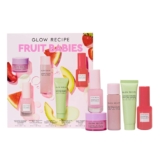 Glow Recipe – Fruit Babies Bestsellers Kit – Mini Travel Size Beauty Essentials – Avocado Foam Cleanser, Niacinamide Dew Drops Serum, Pore-Tight Toner, Salicylic Serum, Hyaluronic Acid Cream (5 Count)