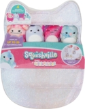 Squishville by Original Squishmallows Play and Display Storage – Four 2-Inch Plush Included – Big Foot, Axolotl, Parrot, Chameleon – Hang or Stand Display Case – Amazon Exclusive
