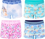 Bluey Girls’ Amazon Exclusive Panties and Girlshort with Bingo, Bandit and More, Sizes 2/3t-8