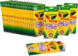Crayola Bulk Colored Pencils for Kids (24pk), Back to School Supplies For Teachers, Teacher Classroom Must Haves, 12 Colors [Amazon Exclusive]