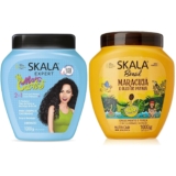 SKALA Hair Type 3ABC – Mais Cachos & Passion Fruit Combo – Hydrate Curls, Eliminate Frizz, For Curly Hair – 2-IN-1 Conditioning Treatment & Cream to Comb
