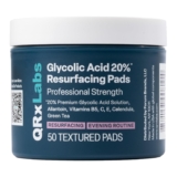 Glycolic Acid 20% Resurfacing Pads for Face & Body with Vitamins B5, C & E, Green Tea, Calendula, Allantoin – Exfoliates Surface Skin and Reduces Appearance of Fine Lines and Wrinkles – Peel Pads