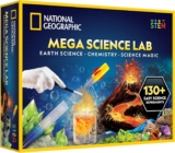 National Geographic Mega Science Lab – Science Kit for Kids with 130+ Easy Experiments, Featuring Earth Science, Chemistry Set, and Science Magic STEM Projects for Boys and Girls (Amazon Exclusive)